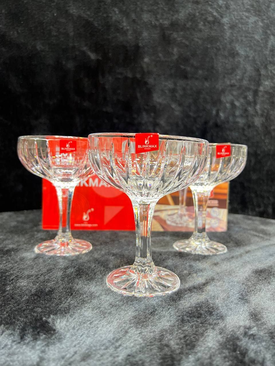 طقم كاسات ٣ق جيلي وآيس كريم